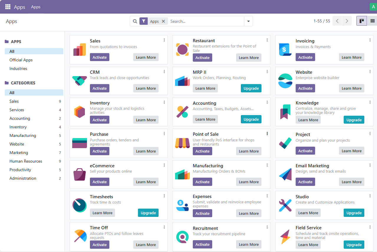 Odoo APPS